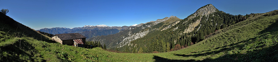 Dalle baite di Torcola Vaga ampia vista panoramica
